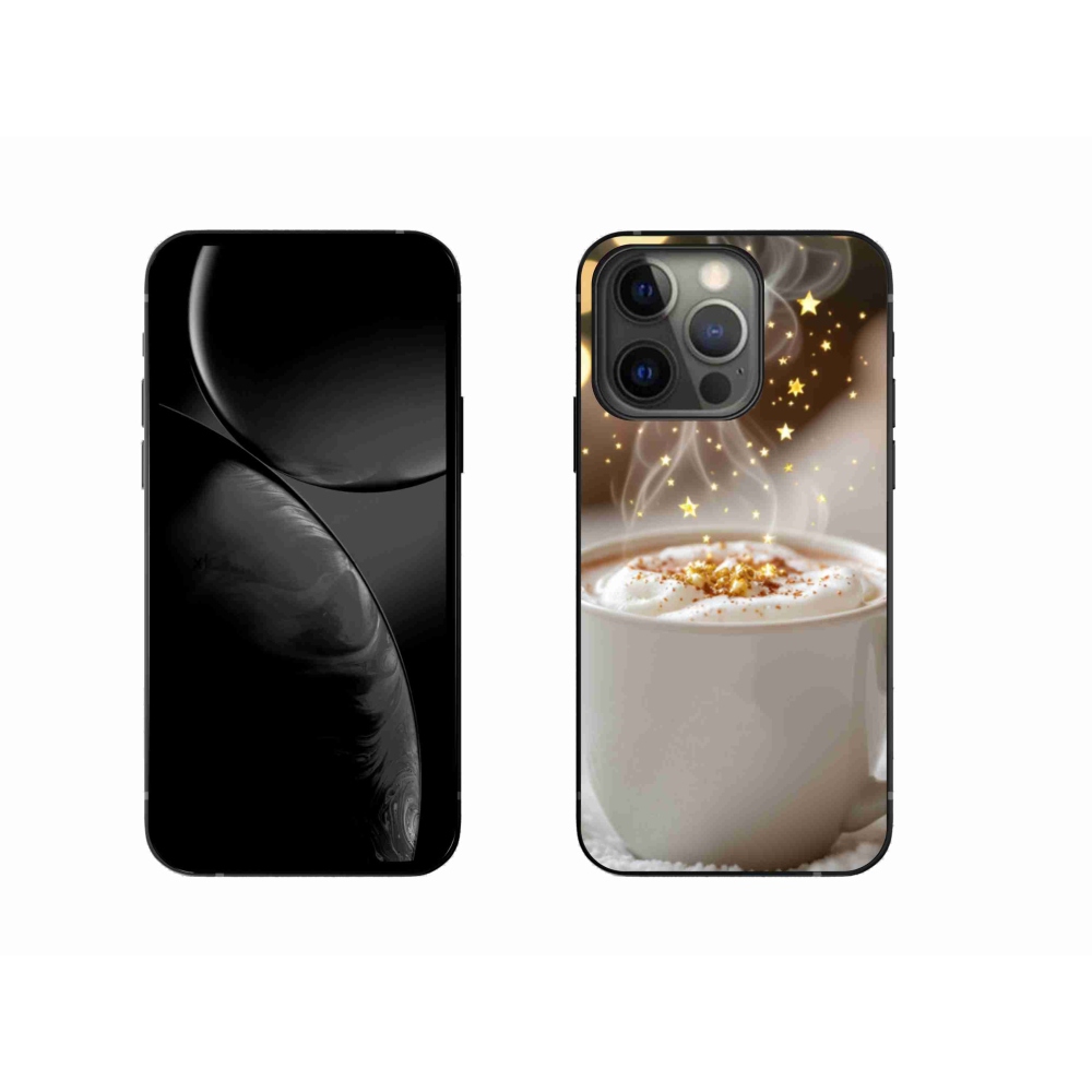 Gélový kryt mmCase na iPhone 13 Pro - vianočný horúci nápoj