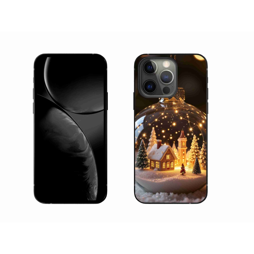 Gélový kryt mmCase na iPhone 13 Pro - vianočné gule 3