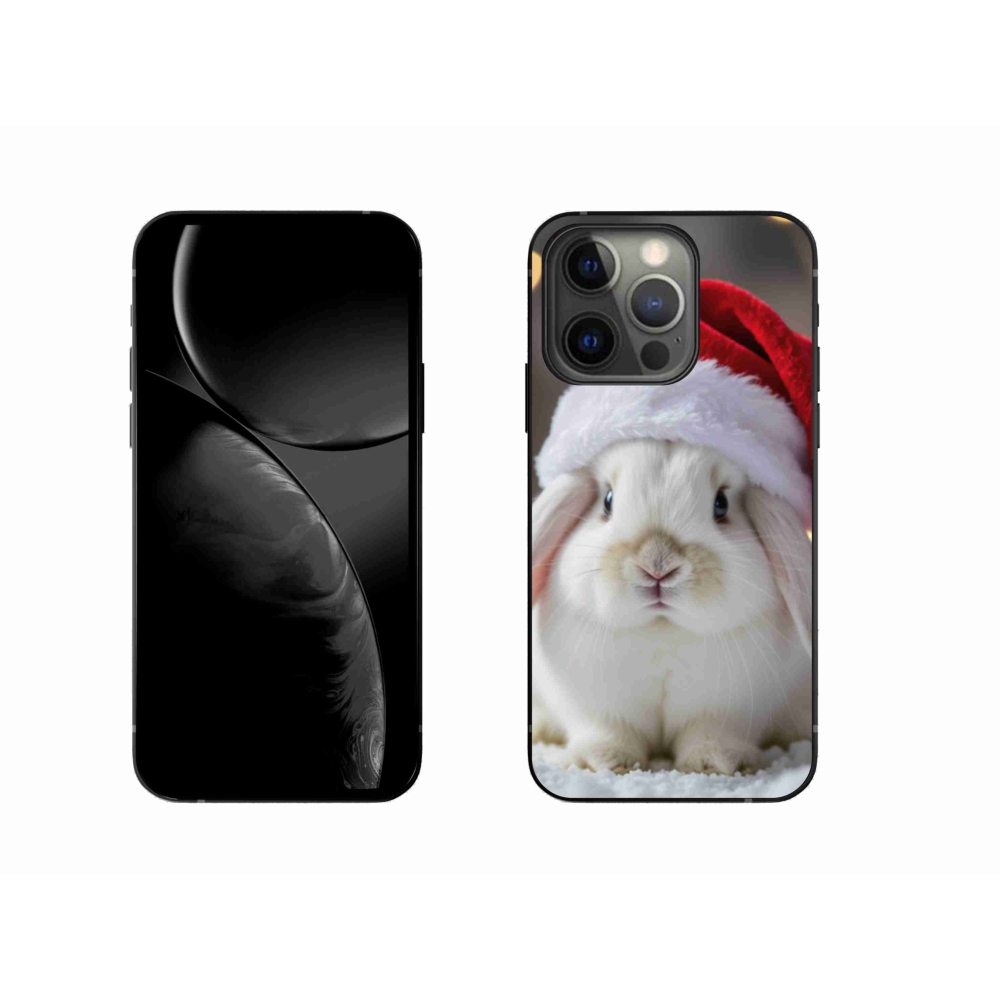 Gélový kryt mmCase na iPhone 13 Pro - vianočný králik