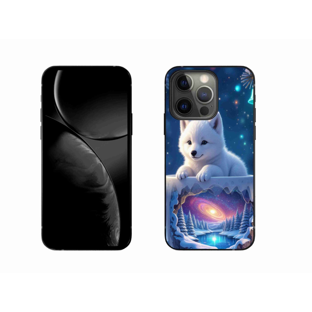 Gélový kryt mmCase na iPhone 13 Pro - vianočné šteňa