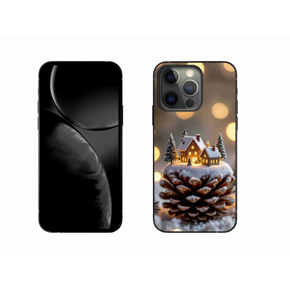 Gélový kryt mmCase na iPhone 13 Pro - zimná dedinka