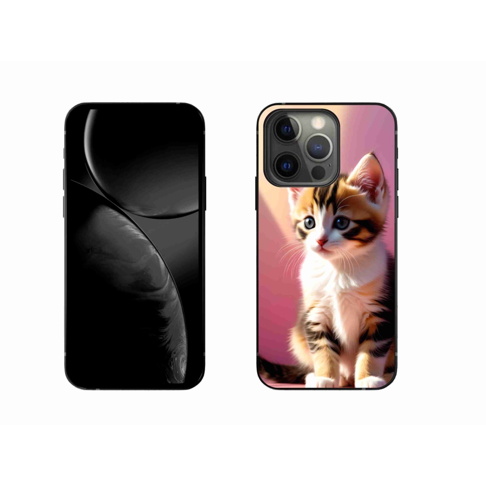 Gélový kryt mmCase na iPhone 13 Pro - zvedavé mačiatko 2
