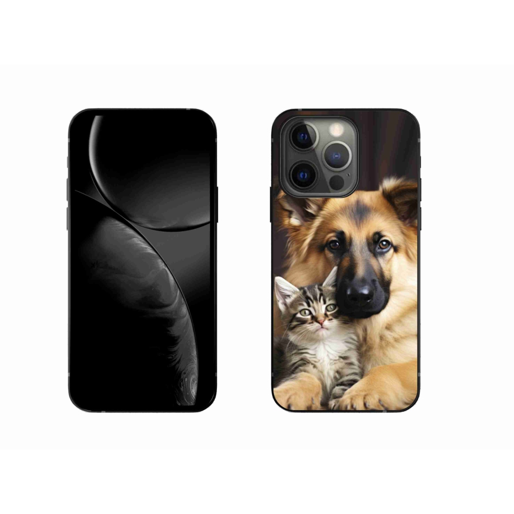 Gélový kryt mmCase na iPhone 13 Pro - zvieracie priateľstvo