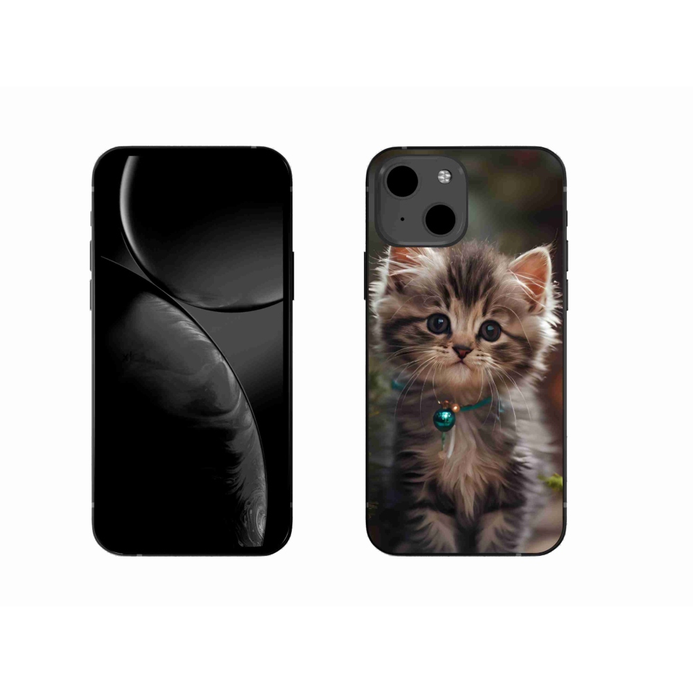 Gélový kryt mmCase na iPhone 13 - roztomilé mačiatko 11