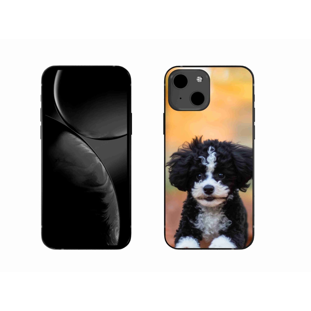Gélový kryt mmCase na iPhone 13 - roztomilé šteňa 2