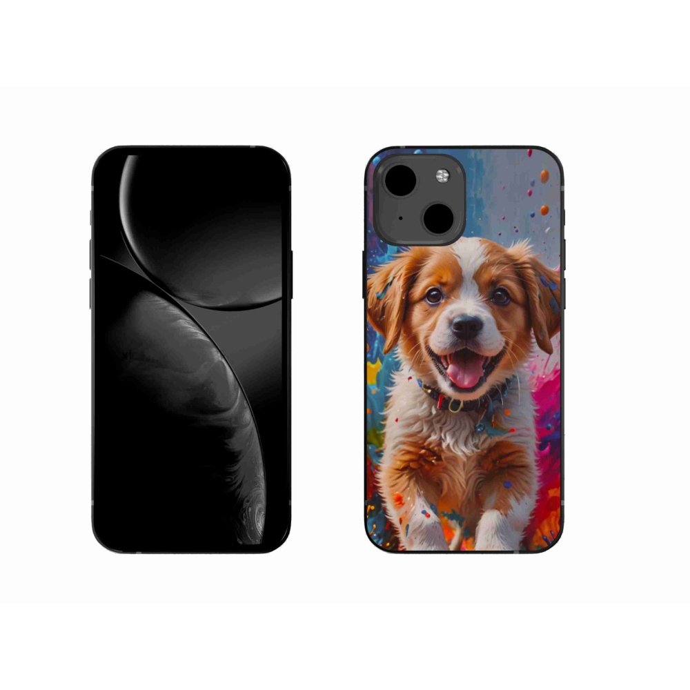 Gélový kryt mmCase na iPhone 13 - roztomilé šteňa 3