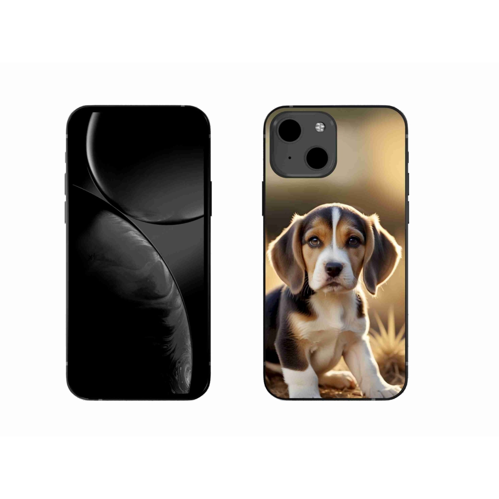 Gélový kryt mmCase na iPhone 13 - roztomilý bígl