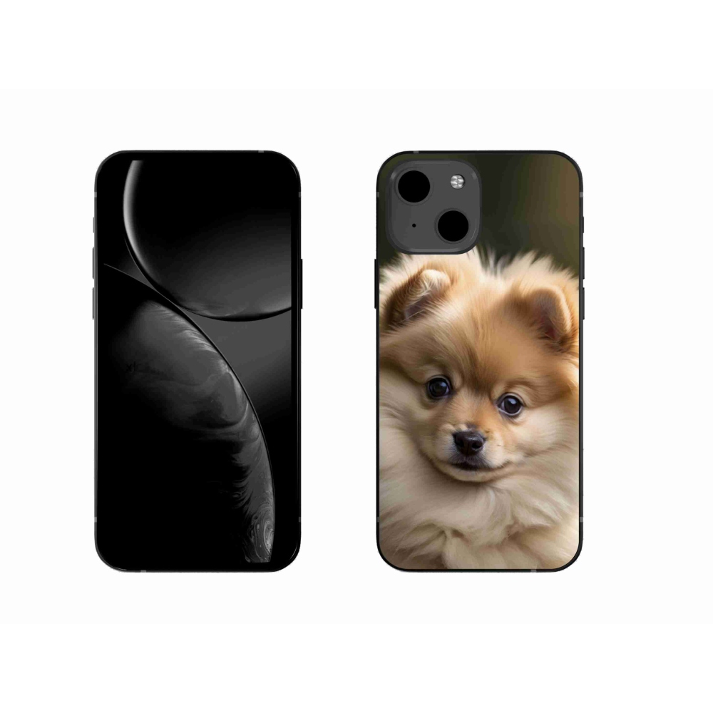 Gélový kryt mmCase na iPhone 13 - roztomilý pomeranian 2