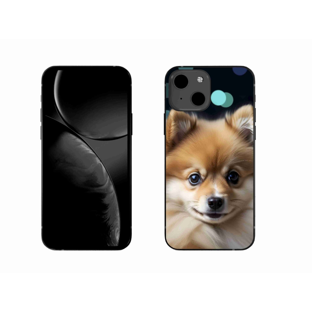 Gélový kryt mmCase na iPhone 13 - roztomilý pomeranian