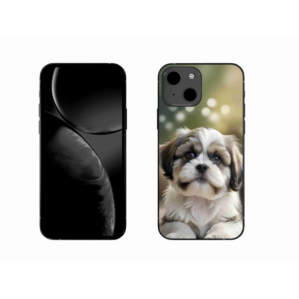 Gélový kryt mmCase na iPhone 13 - roztomilý shih-tzu