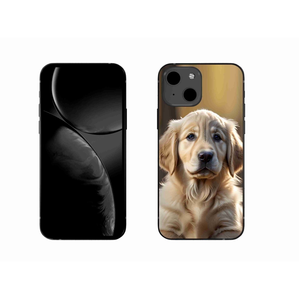 Gélový kryt mmCase na iPhone 13 - roztomilý zlatý retriever