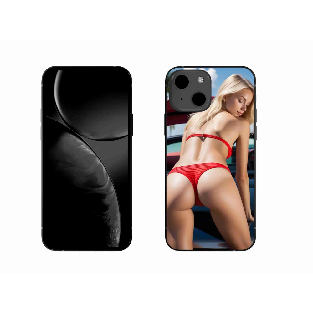 Gélový kryt mmCase na iPhone 13 - sexy žena 2