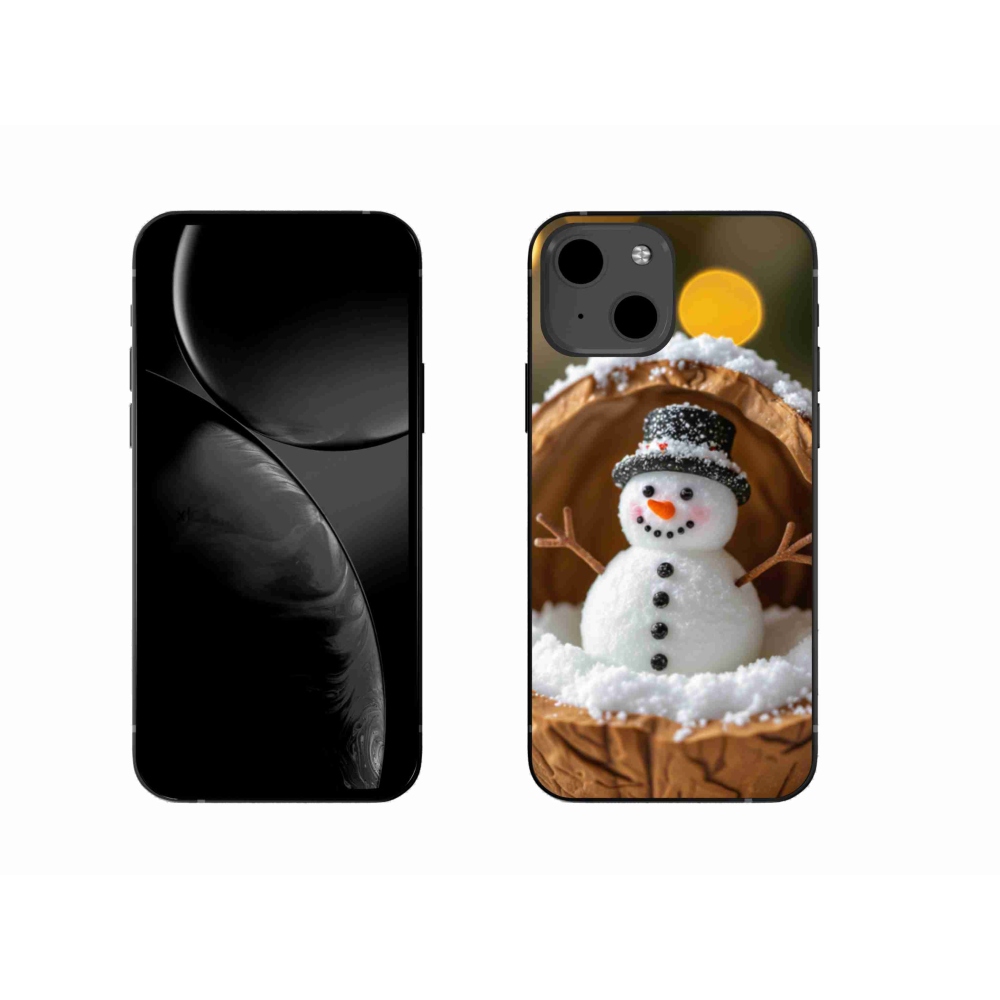 Gélový kryt mmCase na iPhone 13 - snehuliak 4