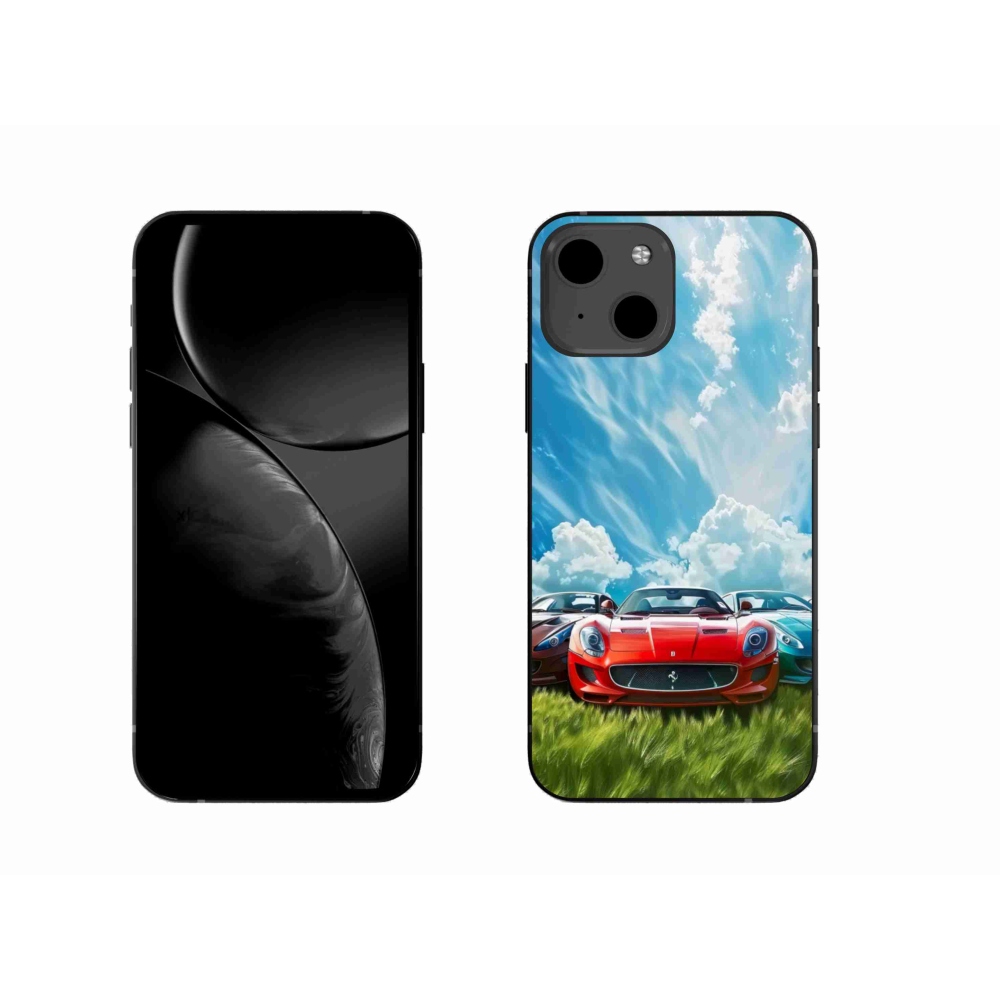 Gélový kryt mmCase na iPhone 13 - športové vozidlá