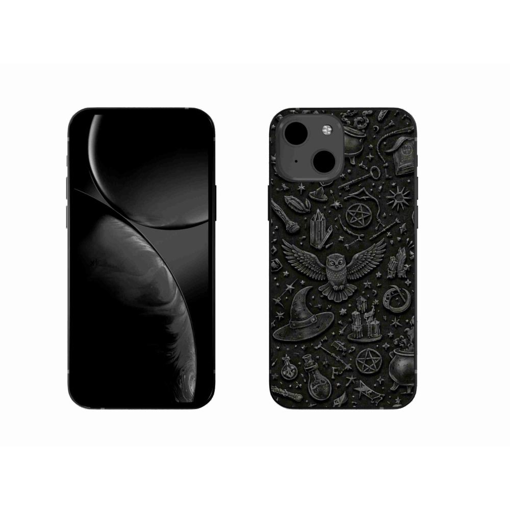 Gélový kryt mmCase na iPhone 13 - tmavý magický svet