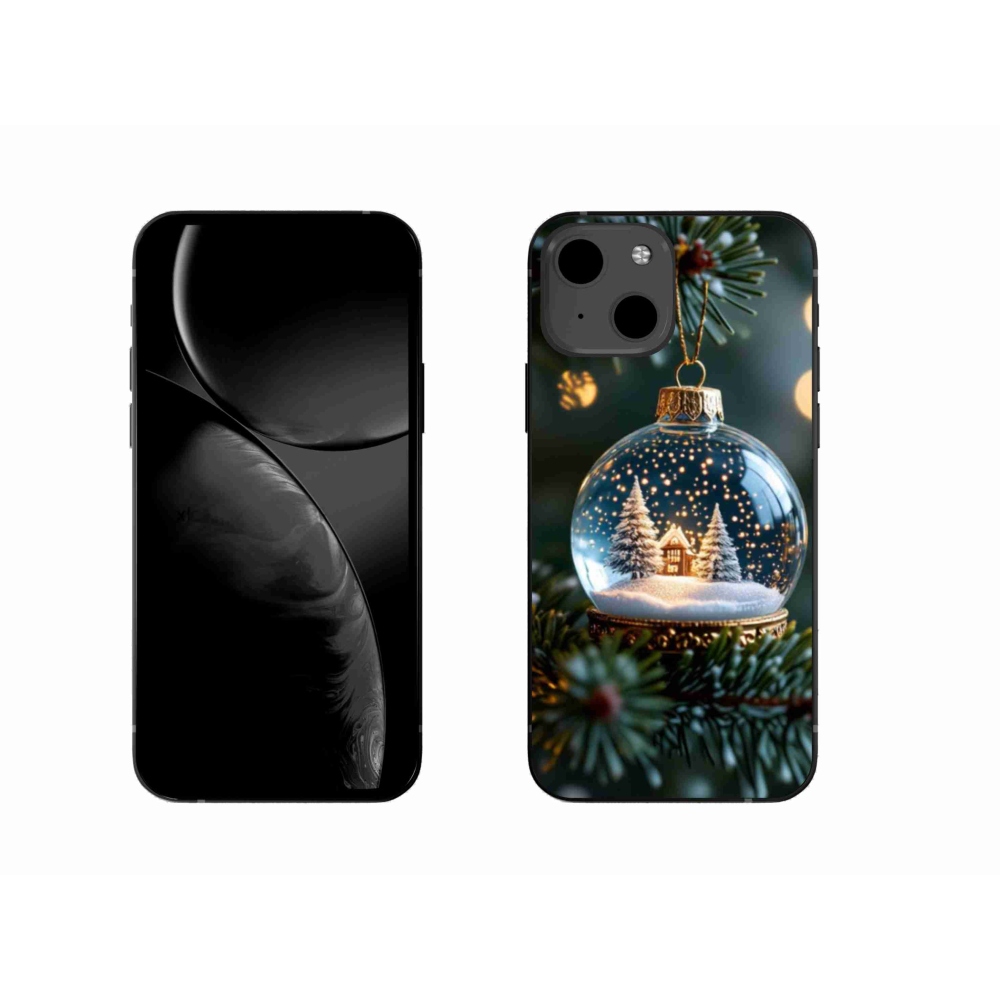 Gélový kryt mmCase na iPhone 13 - vianočné gule 2