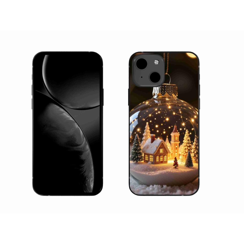 Gélový kryt mmCase na iPhone 13 - vianočné gule 3