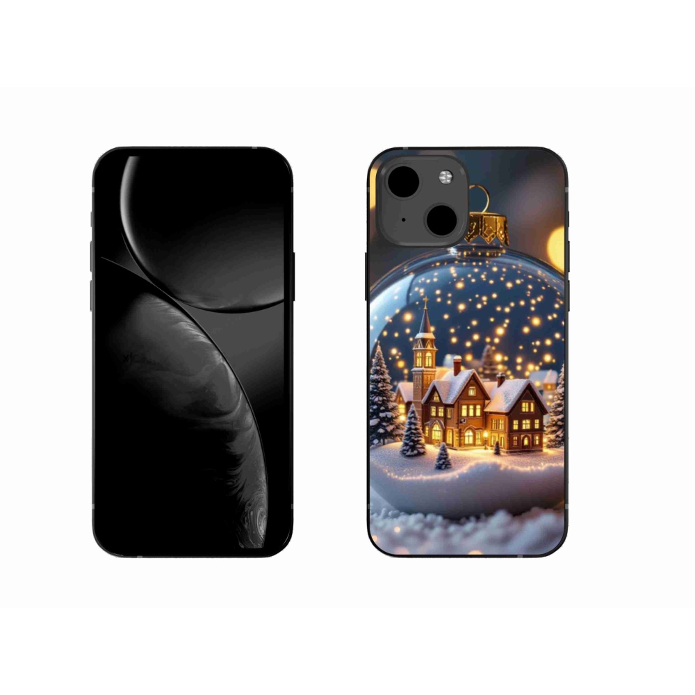 Gélový kryt mmCase na iPhone 13 - vianočné gule 4