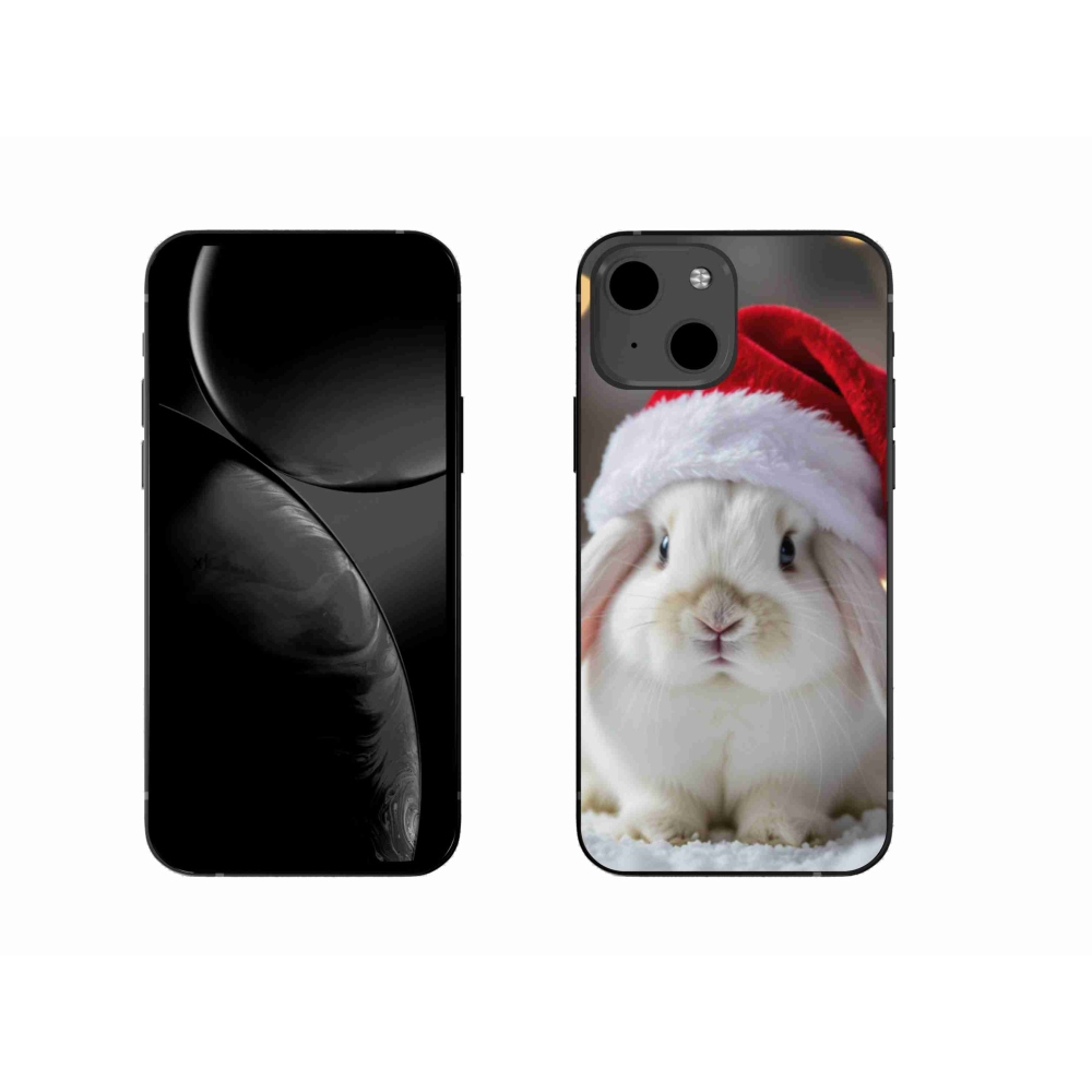 Gélový kryt mmCase na iPhone 13 - vianočný králik