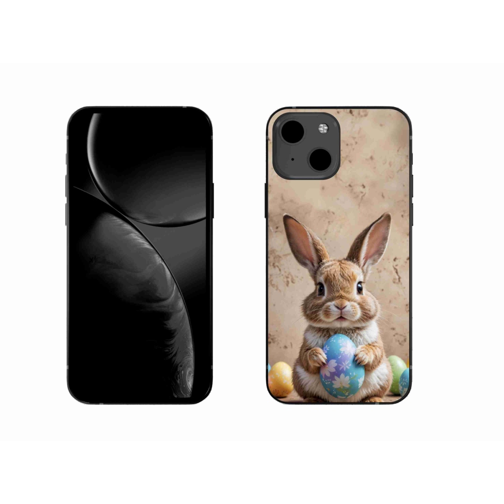 Gélový kryt mmCase na iPhone 13 - veľkonočný zajačik