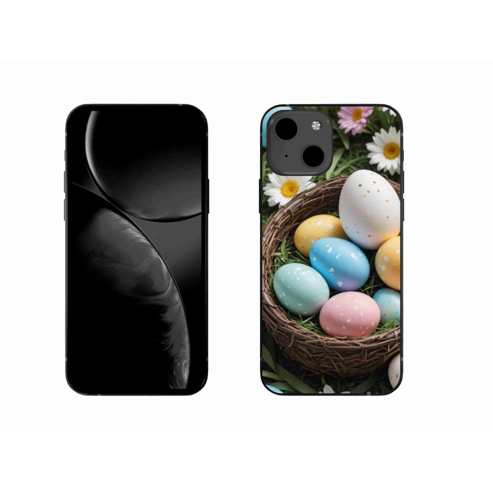 Gélový kryt mmCase na iPhone 13 - veľkonočné vajíčka 2