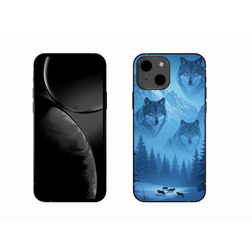 Gélový kryt mmCase na iPhone 13 - vlčia svorka
