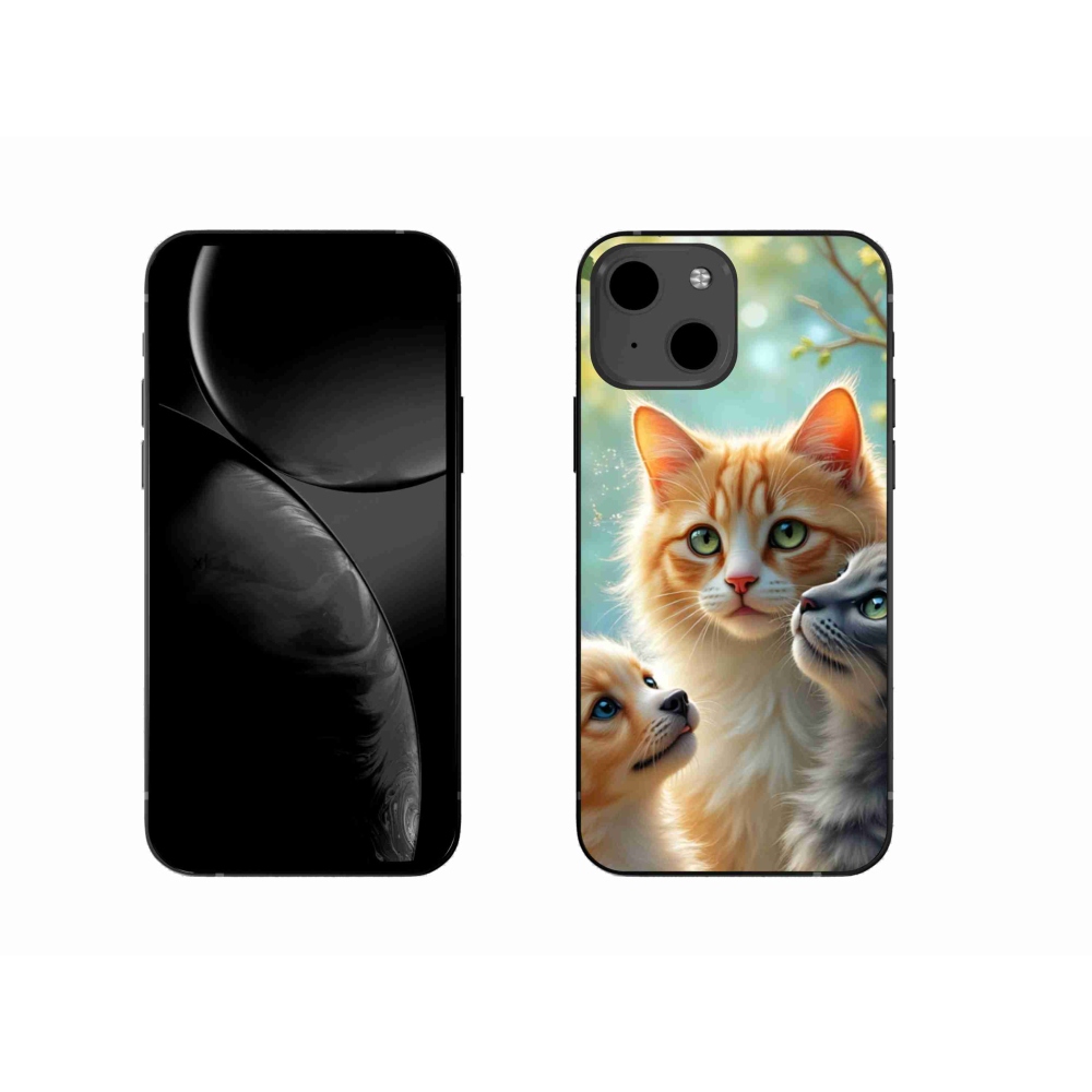 Gélový kryt mmCase na iPhone 13 - zvieracie priateľstvo 2