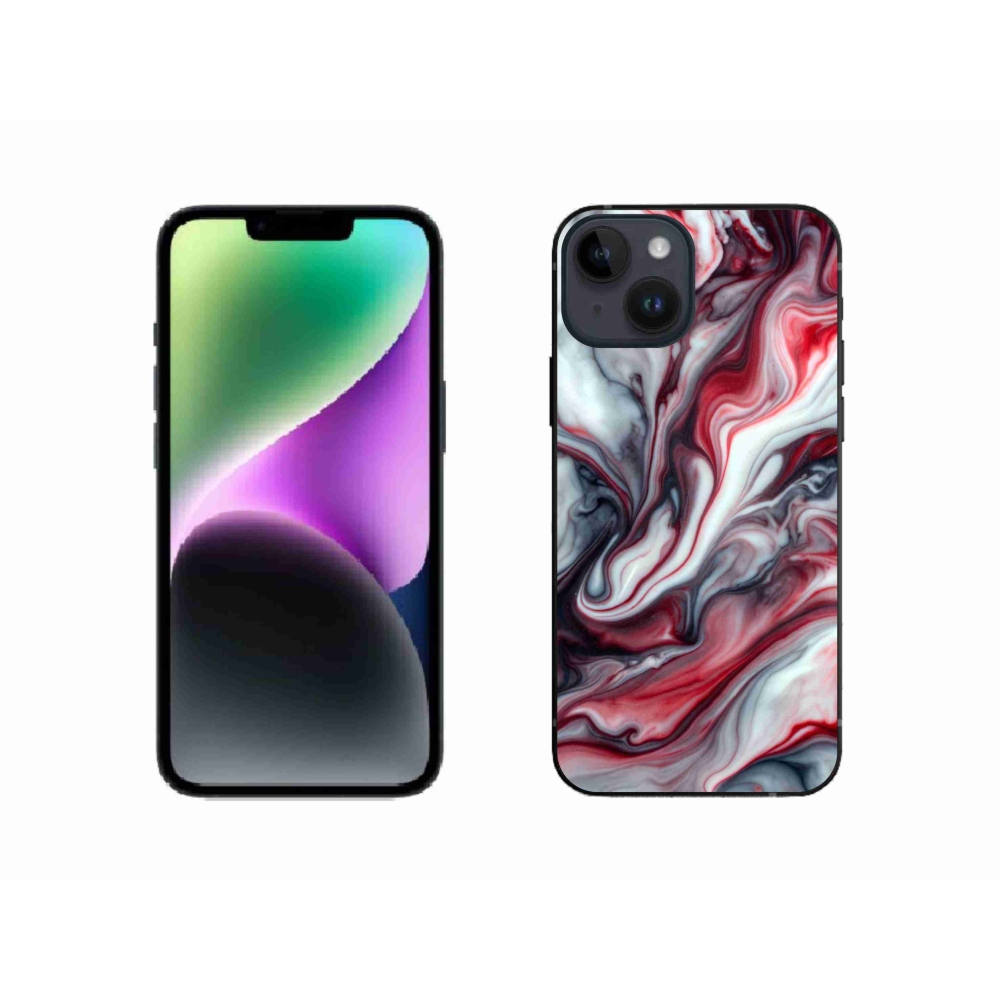Gélový kryt mmCase na iPhone 14 - abstraktný motív 37