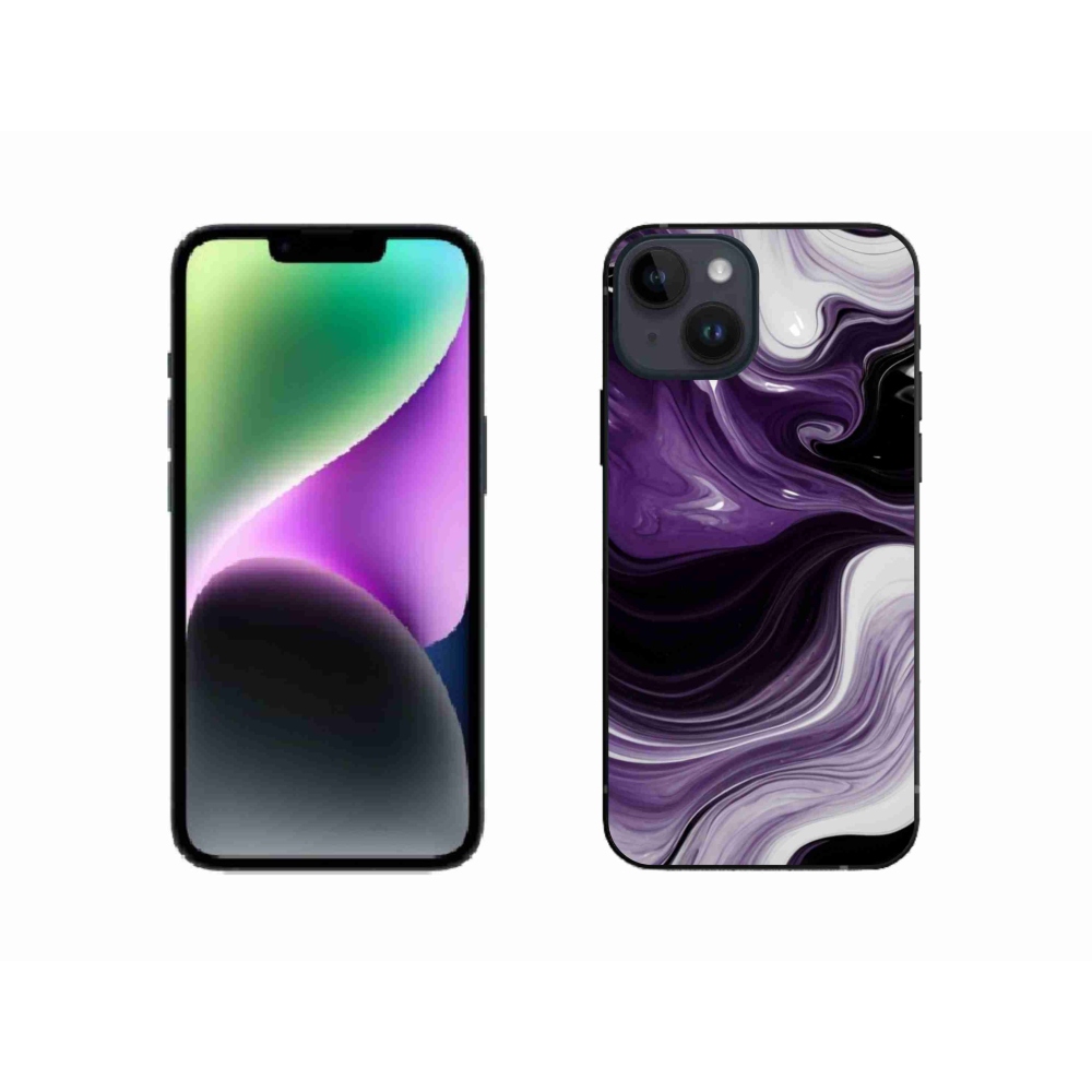 Gélový kryt mmCase na iPhone 14 - abstraktný motív 46