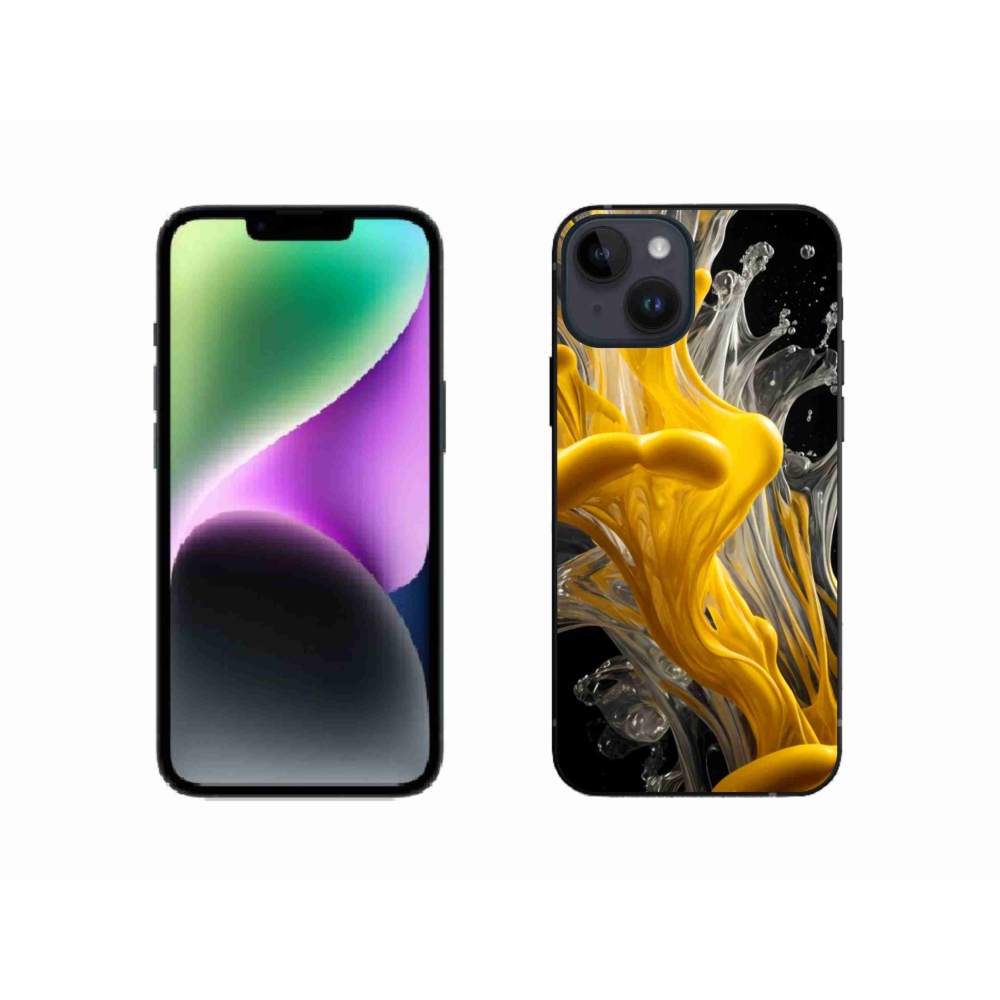 Gélový kryt mmCase na iPhone 14 - abstraktný motív 48