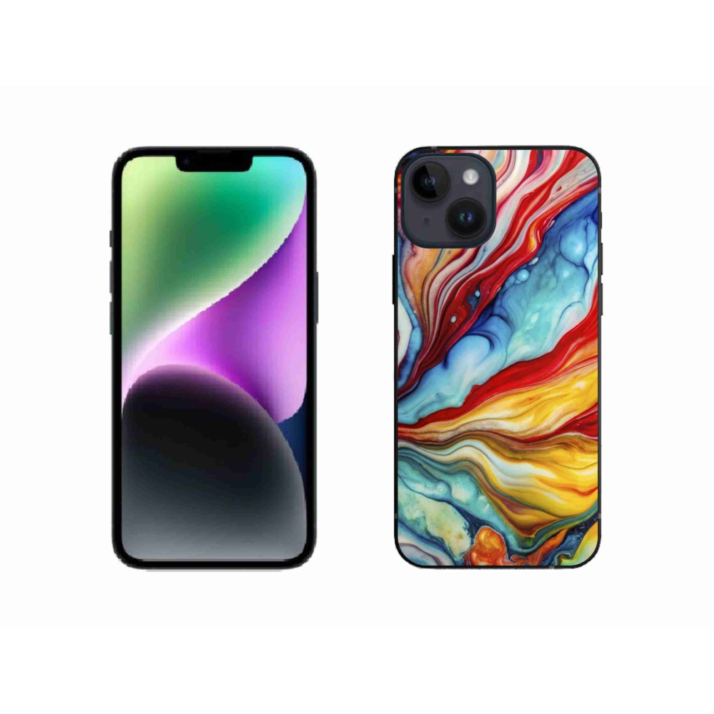 Gélový kryt mmCase na iPhone 14 - abstraktný motív 58