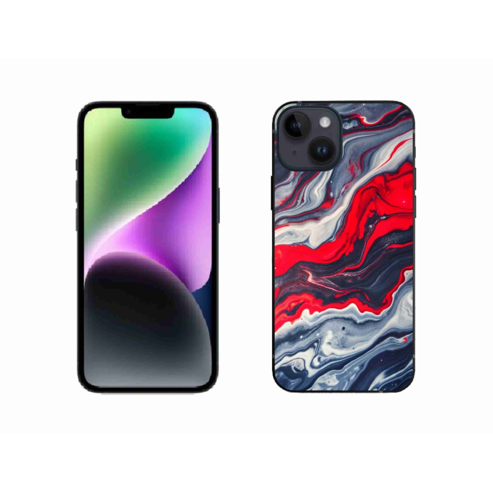 Gélový kryt mmCase na iPhone 14 - abstraktný motív 59
