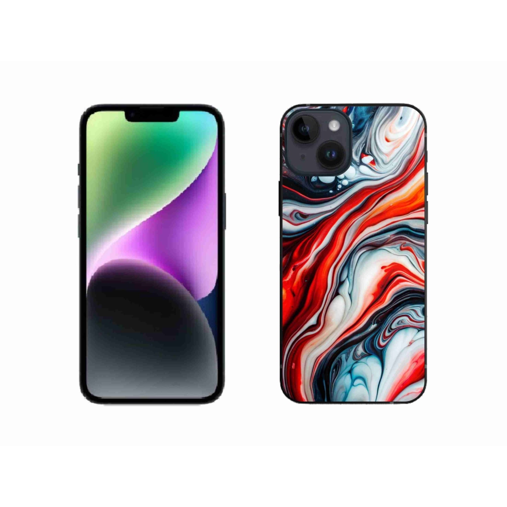 Gélový kryt mmCase na iPhone 14 - abstraktný motív 63