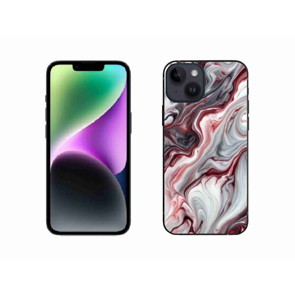Gélový kryt mmCase na iPhone 14 - abstraktný motív 64