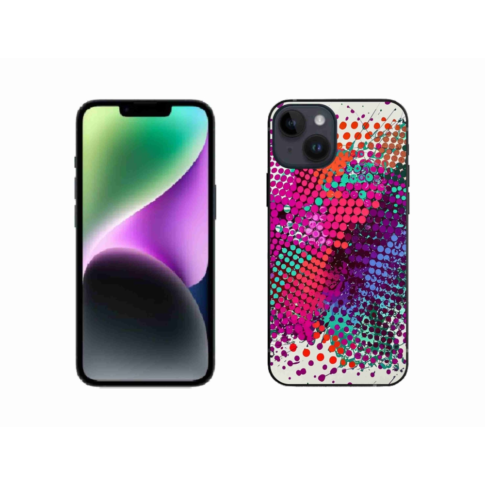 Gélový kryt mmCase na iPhone 14 - abstraktný motív 65