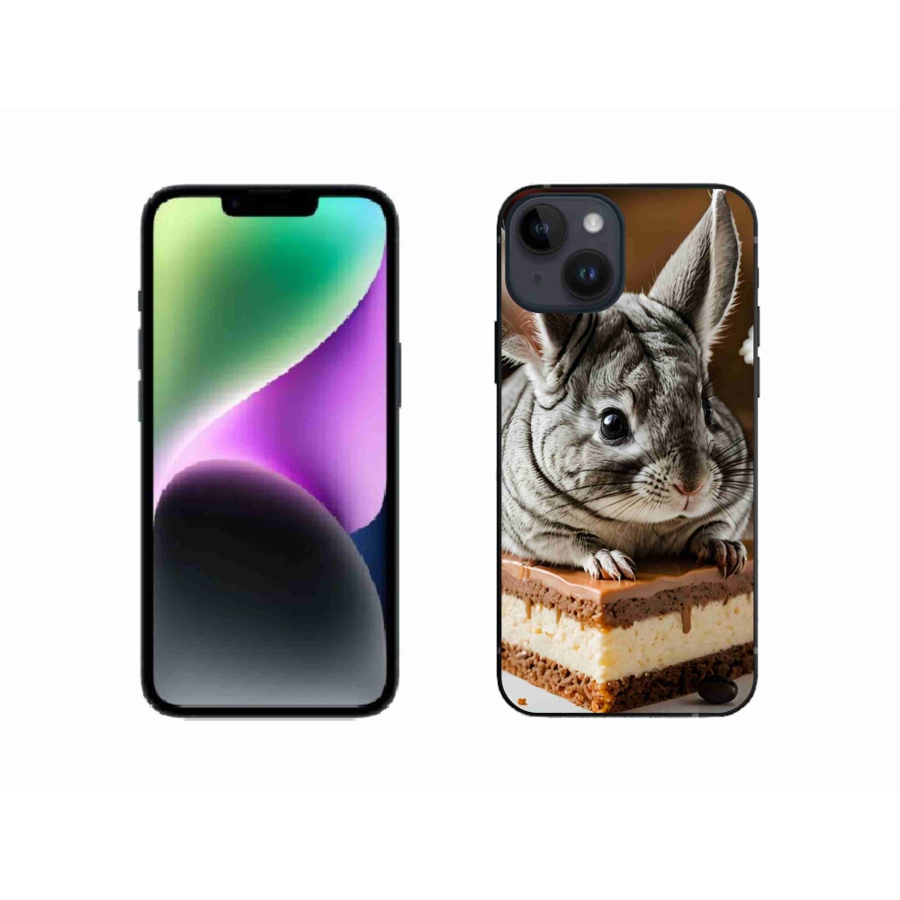 Gélový kryt mmCase na iPhone 14 - činčila