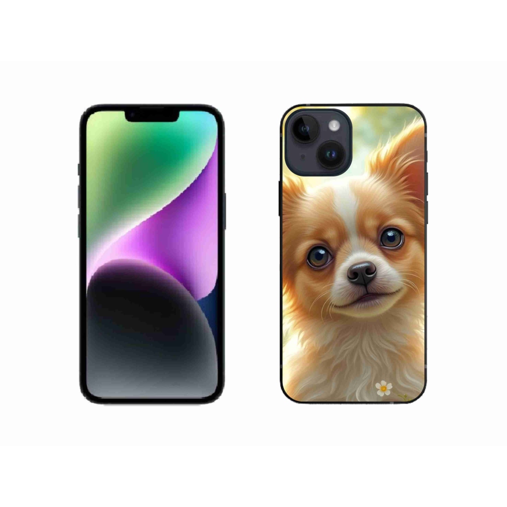Gélový kryt mmCase na iPhone 14 - čivava 5