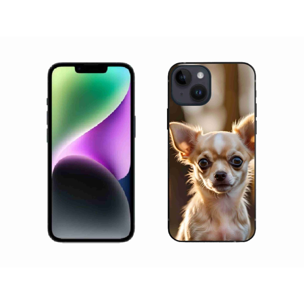 Gélový kryt mmCase na iPhone 14 - čivava 6