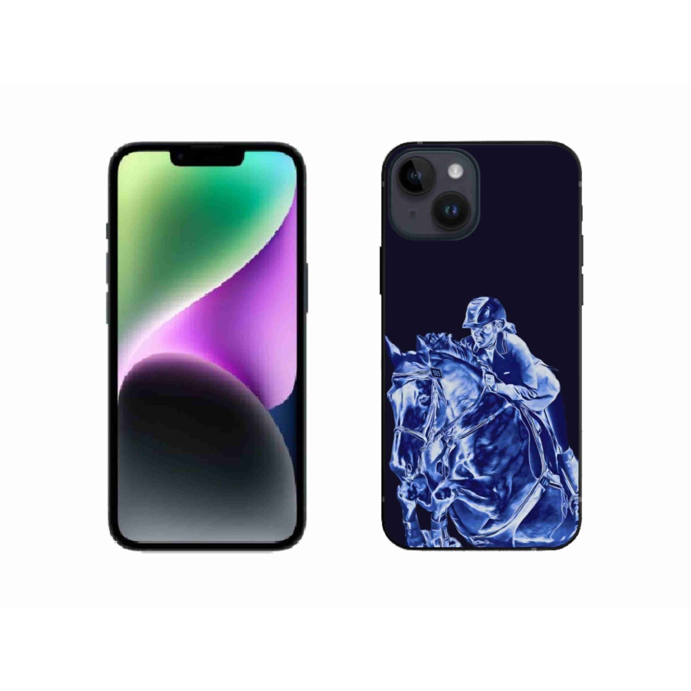 Gélový kryt mmCase na iPhone 14 - dostihový kôň
