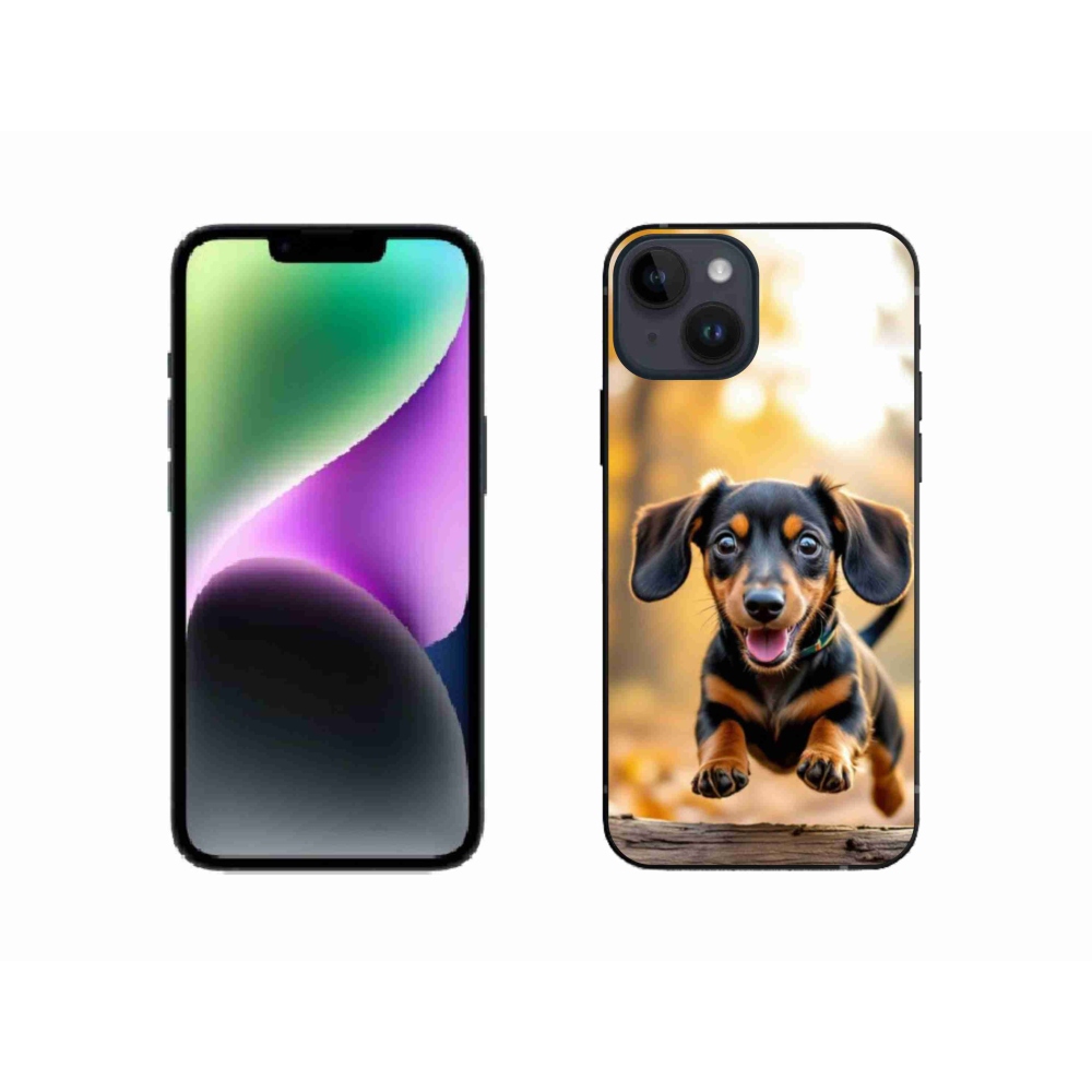 Gélový kryt mmCase na iPhone 14 - jazvečík 2
