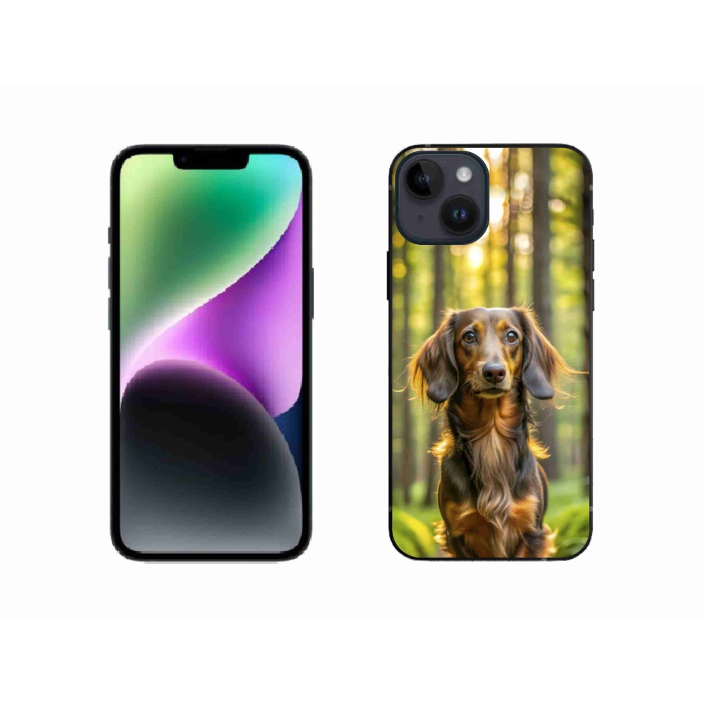 Gélový kryt mmCase na iPhone 14 - jazvečík 4