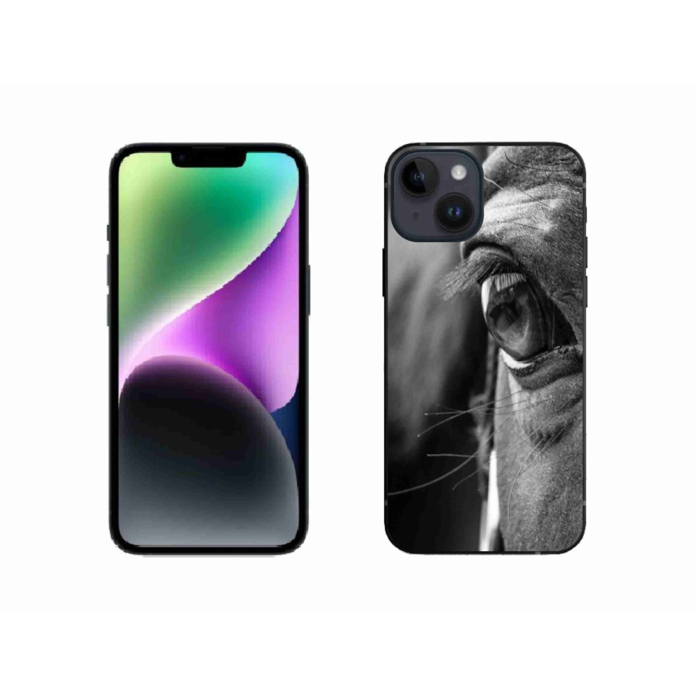 Gélový kryt mmCase na iPhone 14 - konský pohľad