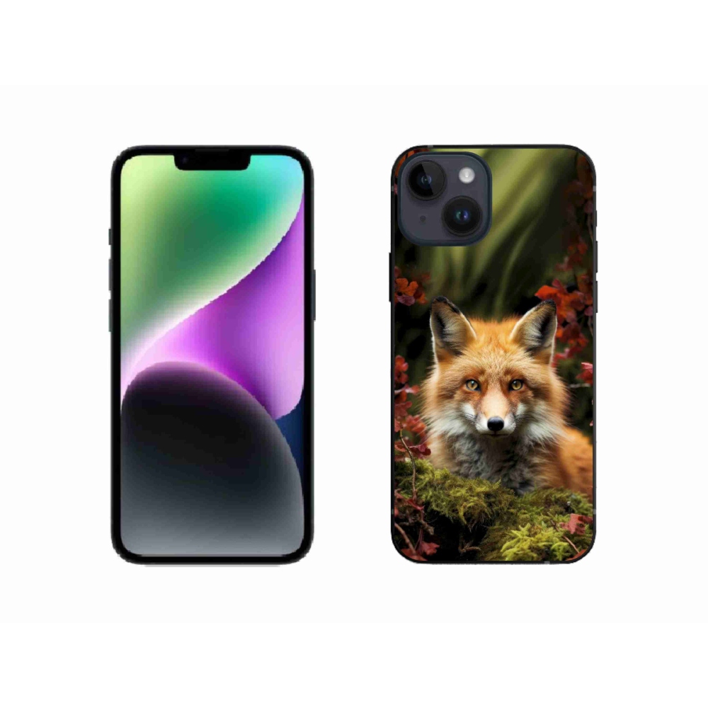 Gélový kryt mmCase na iPhone 14 - líška v lese