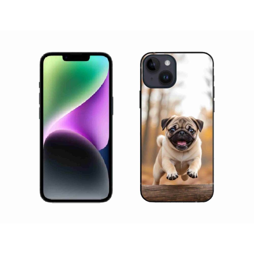 Gélový kryt mmCase na iPhone 14 - mops 2