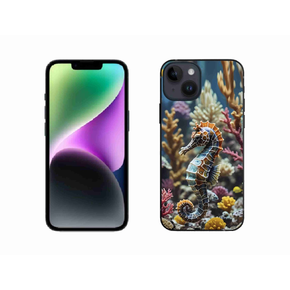 Gélový kryt mmCase na iPhone 14 - morský koník 2