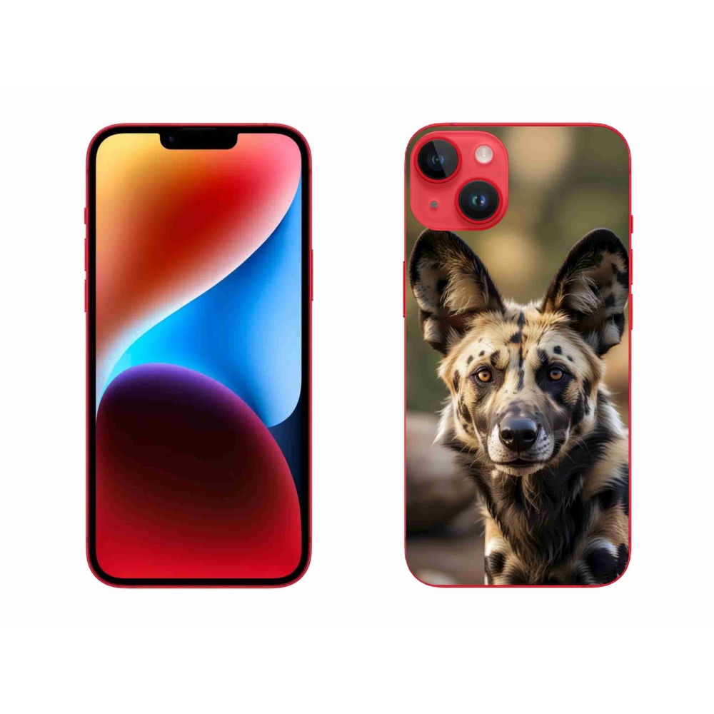 Gélový kryt mmCase na iPhone 14 Plus - africký divoký pes