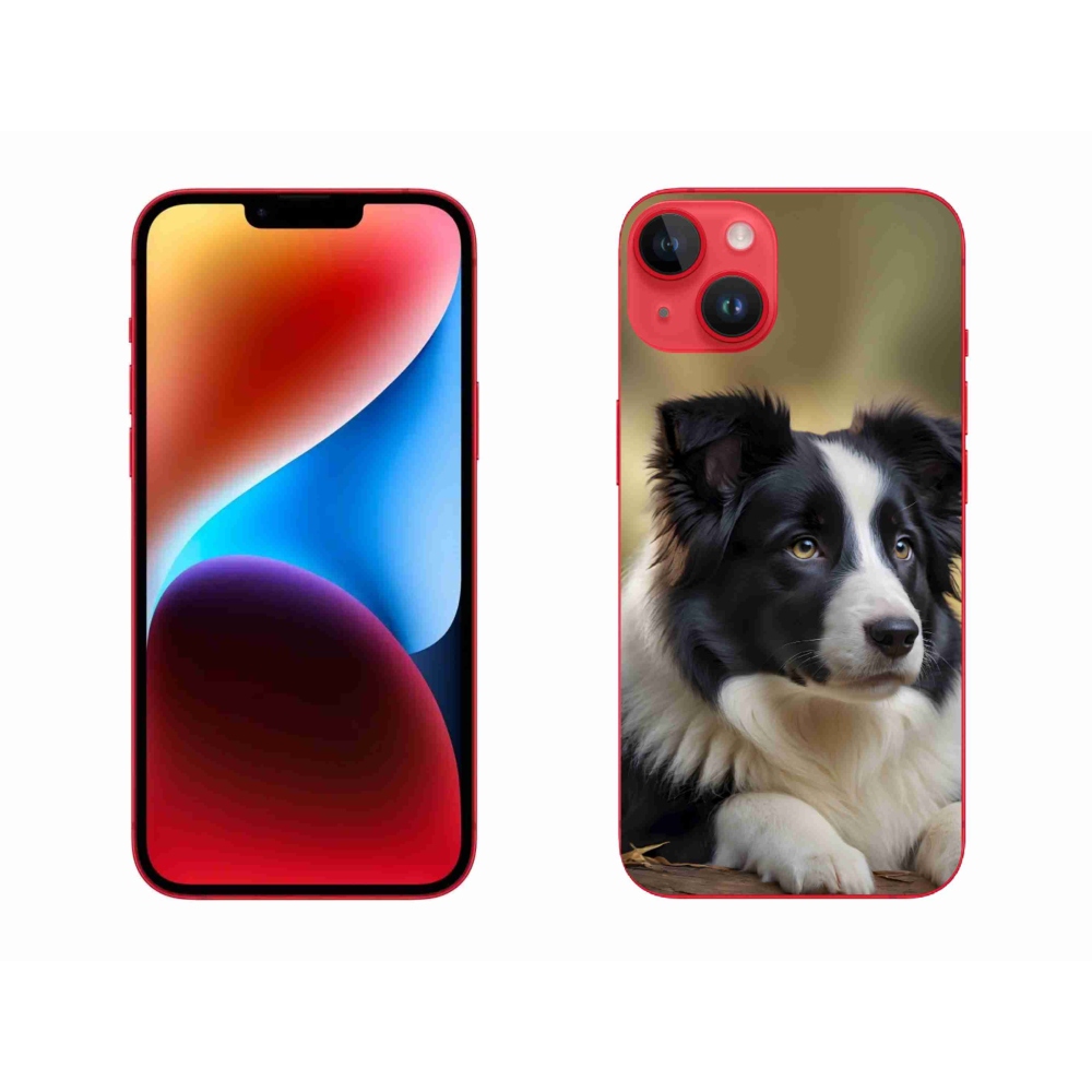 Gélový kryt mmCase na iPhone 14 Plus - border kólia 2