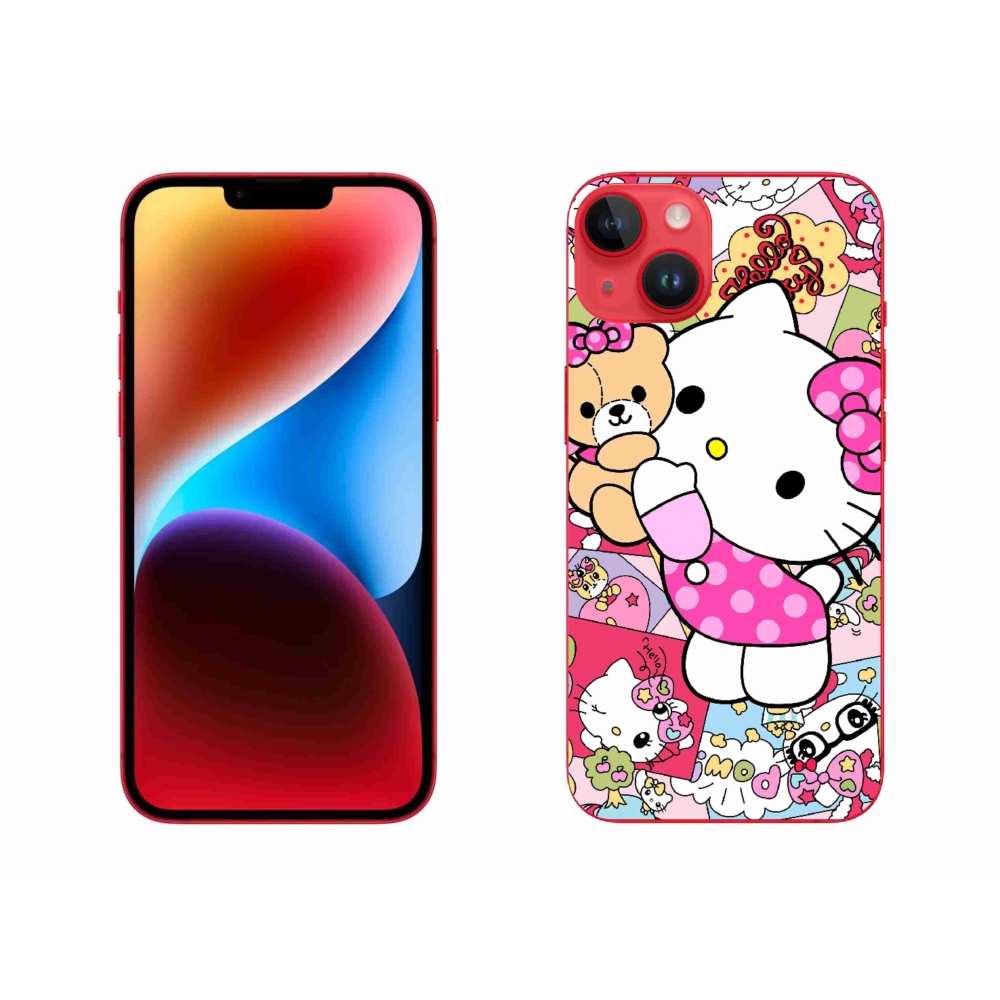 Gélový kryt mmCase na iPhone 14 Plus - cute kitty