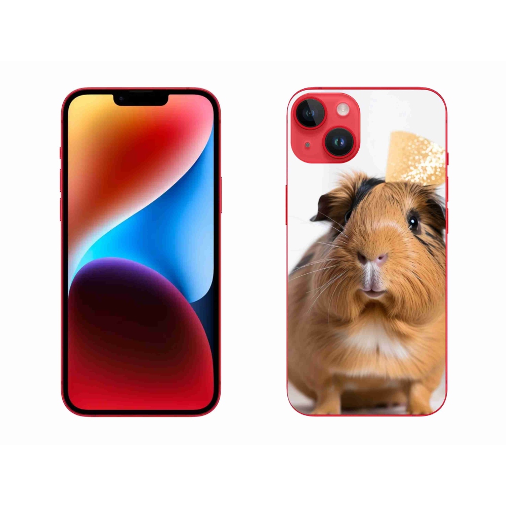 Gélový kryt mmCase na iPhone 14 Plus - hnedé morča