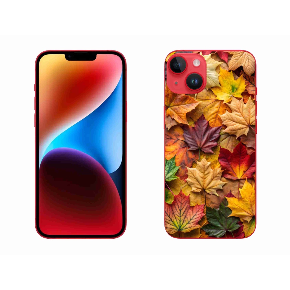 Gélový kryt mmCase na iPhone 14 Plus - javorové listy 2